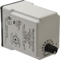 Macromatic - 11 Pin, Multiple Range DPDT Time Delay Relay - 10 Contact Amp, 120 VAC/VDC, Knob - Caliber Tooling