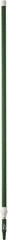 Vikan - 115 x 1-1/4" Aluminum Squeegee Handle - European Threaded Connection, Green, Telescoping - Caliber Tooling