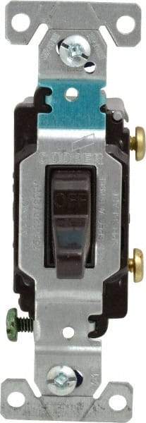 Cooper Wiring Devices - 1 Pole, 120 to 277 VAC, 15 Amp, Commercial Grade, Toggle, Wall and Dimmer Light Switch - 1.3 Inch Wide x 4.2 Inch High, Fluorescent - Caliber Tooling