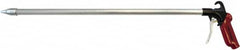 Value Collection - 120 Max psi Whisper Jet Pistol Grip Blow Gun - 1/4 NPT Inlet, 24" Tube Length, Aluminum - Caliber Tooling