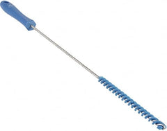 Vikan - 0.4" Diam Polyester Valve Brush - 19-5/8" OAL, 5-11/16" Head Length, Polypropylene & Stainless Steel Handle - Caliber Tooling