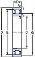 SKF - 15mm Bore Diam, 35mm OD, Open Deep Groove Radial Ball Bearing - 11mm Wide, 1 Row, Round Bore, 3,250 Nm Static Capacity, 6,420 Nm Dynamic Capacity - Caliber Tooling