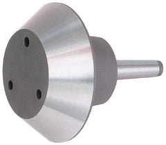 Bison - 5MT Taper, Steel Lathe Pipe Head Point - 9.51" OAL, 3,200 Max RPM, Compatible with Live Centers - Caliber Tooling