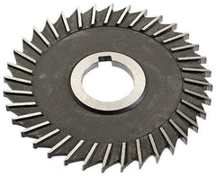 Keo - 5" Blade Diam x 3/32" Blade Thickness, 1" Hole, 40 Teeth, High Speed Steel Side Chip Saw - Straight Tooth, Arbor Connection, Right Hand Cut, Uncoated, with Keyway - Caliber Tooling