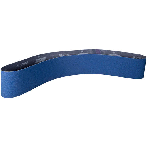 ‎2-1/2 × 60″ BlueFire Cloth Narrow Benchstand Belt 36 Grit R821P Zirconia Alumina - Caliber Tooling