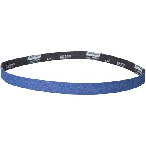 ‎1-1/2 × 60″ BlueFire Cloth Narrow Benchstand Belt 120 Grit R823P Zirconia Alumina - Caliber Tooling