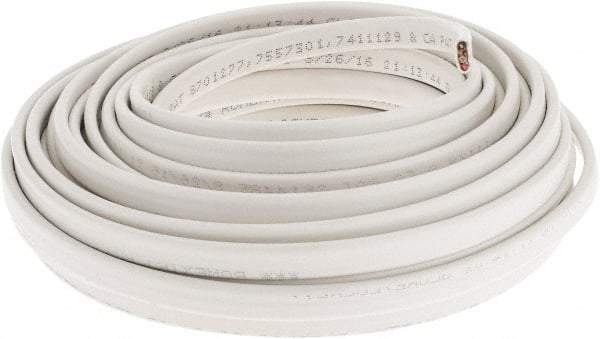 Southwire - NM-B, 14 AWG, 15 Amp, 50' Long, Solid Core, 1 Strand Building Wire - White, PVC Insulation - Caliber Tooling