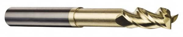 Accupro - 5/8", 3 Flute, Single End, Solid Carbide, 0.06" Corner Radius End Mill - 5" OAL, 37° Helix, Right Hand Flute, 3/4" LOC, Right Hand Cut, 2-3/8" Extended Reach - Caliber Tooling