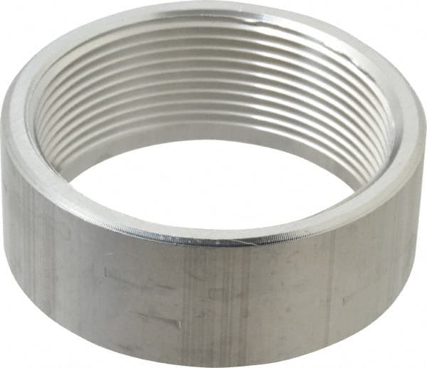 Latrobe Foundry - 3" Aluminum Pipe Half Coupling - 150 psi, F End Connection, Grade 6061-T6 - Caliber Tooling