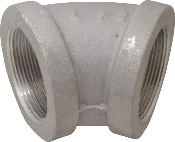 Latrobe Foundry - 2" Aluminum Pipe 45° Elbow - 150 psi, F End Connection, Grade 356-F - Caliber Tooling