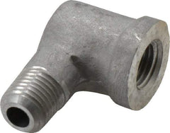 Latrobe Foundry - 1/4" Aluminum Pipe 90° Street Elbow - 150 psi, M x F End Connection, Grade 356-F - Caliber Tooling