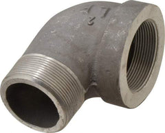 Latrobe Foundry - 2" Aluminum Pipe 90° Street Elbow - 150 psi, M x F End Connection, Grade 356-F - Caliber Tooling