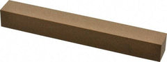 Made in USA - 6" Long x 3/4" Wide x 3/4" Thick, Aluminum Oxide Sharpening Stone - Square, Medium Grade - Caliber Tooling