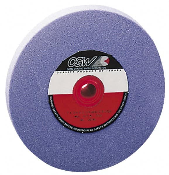 Camel Grinding Wheels - 120 Grit Aluminum Oxide Bench & Pedestal Grinding Wheel - 8" Diam x 1" Hole x 1" Thick, 3600 Max RPM, K Hardness, Fine Grade , Vitrified Bond - Caliber Tooling