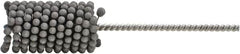 Brush Research Mfg. - 0.237" to 1/4" Bore Diam, 240 Grit, Aluminum Oxide Flexible Hone - Medium, 8" OAL - Caliber Tooling