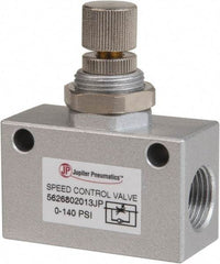 PRO-SOURCE - 3/8" NPT Inline Speed Control Valve - 0 to 140.78 psi & Aluminum Alloy Material - Caliber Tooling