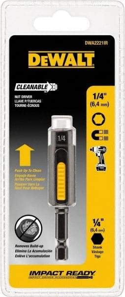 DeWALT - 1/4" Magnetic Nutsetter - 1/4" Hex Drive, 3" OAL - Caliber Tooling