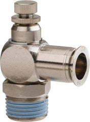 PRO-SOURCE - 1/2" Male NPT x 1/2" Tube OD Tamper Resistant Valve - 0 to 113.76 psi & Nickel Plated Brass Material - Caliber Tooling