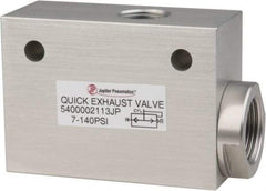 PRO-SOURCE - 1/2" NPT Quick Exhaust Valve - 3/4" Exhaust Port, 7.1 to 140.78 psi, Aluminum Alloy Material - Caliber Tooling