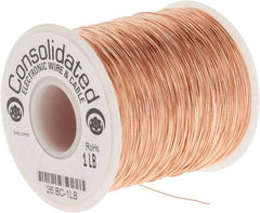 Made in USA - 26 AWG, 0.0159 Inch Diameter, 1279 Ft., Solid, Grounding Wire - Copper, ASTM B3, QQ-W-343 Type S, RoHS Compliant - Caliber Tooling