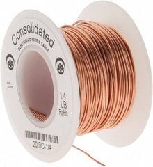 Made in USA - 20 AWG, 0.032 Inch Diameter, 79 Ft., Solid, Grounding Wire - Copper, ASTM B3, QQ-W-343 Type S, RoHS Compliant - Caliber Tooling