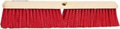 PRO-SOURCE - 24" General Purpose Polypropylene Push Broom - 3" Bristle Length, Plastic Block, Threaded Handle Connection, Handle Sold Separately - Caliber Tooling