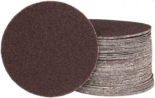 Tru-Maxx - 5" Diam, 60 Grit Aluminum Oxide Adhesive PSA Disc - Medium Grade, X Weighted Cloth Backing, For Dual-Action/Orbital Sanders, Right Angle/Vertical Shaft Portable Grinders - Caliber Tooling