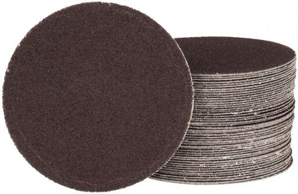 Tru-Maxx - 4" Diam, 120 Grit Aluminum Oxide Adhesive PSA Disc - Fine Grade, X Weighted Cloth Backing, For Right Angle/Vertical Shaft Portable Grinders - Caliber Tooling