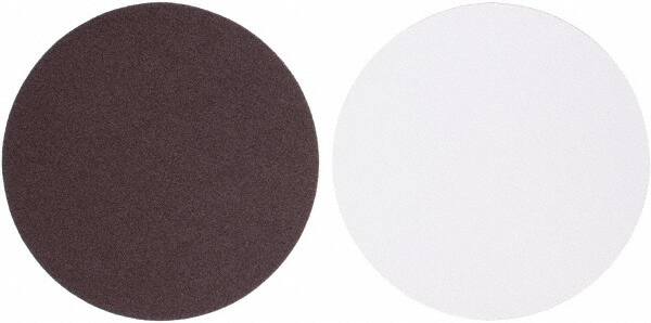 Tru-Maxx - 10" Diam, 80 Grit Aluminum Oxide Adhesive PSA Disc - Medium Grade, X Weighted Cloth Backing, For Stationary Disc Sanders - Caliber Tooling