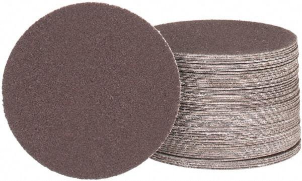 Tru-Maxx - 3" Diam, 180 Grit Aluminum Oxide Adhesive PSA Disc - Very Fine Grade, X Weighted Cloth Backing, For Right Angle/Vertical Shaft Portable Grinders - Caliber Tooling