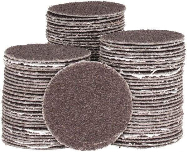 Tru-Maxx - 2" Diam, 40 Grit Aluminum Oxide Adhesive PSA Disc - Coarse Grade, X Weighted Cloth Backing, For Right Angle/Vertical Shaft Portable Grinders - Caliber Tooling