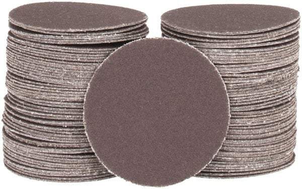 Tru-Maxx - 2" Diam, 320 Grit Aluminum Oxide Adhesive PSA Disc - Extra Fine Grade, X Weighted Cloth Backing, For Right Angle/Vertical Shaft Portable Grinders - Caliber Tooling