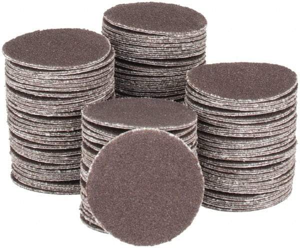 Tru-Maxx - 1" Diam, 180 Grit Aluminum Oxide Adhesive PSA Disc - Very Fine Grade, X Weighted Cloth Backing, For Right Angle/Vertical Shaft Portable Grinders - Caliber Tooling