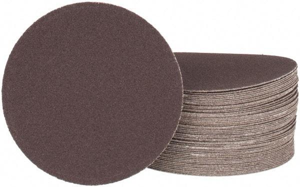 Tru-Maxx - 4" Diam, 180 Grit Aluminum Oxide Adhesive PSA Disc - Very Fine Grade, X Weighted Cloth Backing, For Right Angle/Vertical Shaft Portable Grinders - Caliber Tooling