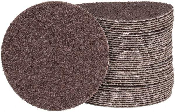 Tru-Maxx - 4" Diam, 36 Grit Aluminum Oxide Adhesive PSA Disc - Very Coarse Grade, X Weighted Cloth Backing, For Right Angle/Vertical Shaft Portable Grinders - Caliber Tooling