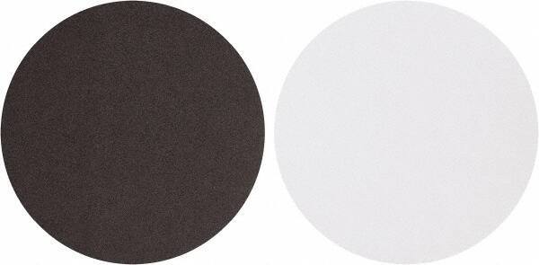 Tru-Maxx - 10" Diam, 100 Grit Aluminum Oxide Adhesive PSA Disc - Fine Grade, X Weighted Cloth Backing, For Stationary Disc Sanders - Caliber Tooling