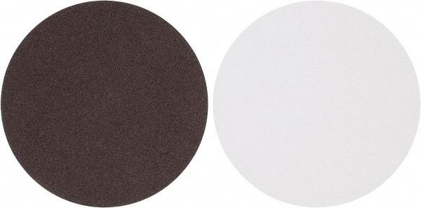 Tru-Maxx - 8" Diam, 80 Grit Aluminum Oxide Adhesive PSA Disc - Medium Grade, X Weighted Cloth Backing, For Stationary Disc Sanders - Caliber Tooling