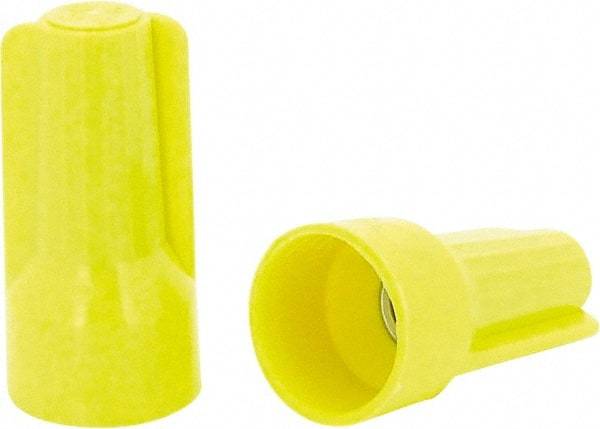 Ideal - 3, 20 to 3, 12 AWG, 600 Volt, Flame Retardant, Standard Twist on Wire Connector - Yellow, 221°F - Caliber Tooling