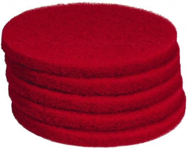 PRO-SOURCE - Polishing Pad - 13" Machine, Red Pad, Polyester - Caliber Tooling