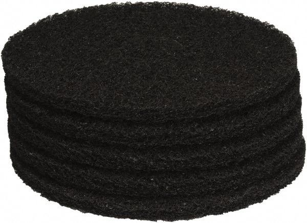 PRO-SOURCE - Stripping Pad - 15" Machine, Black Pad, Polyester - Caliber Tooling