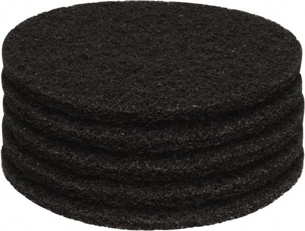 PRO-SOURCE - Stripping Pad - 13" Machine, Black Pad, Polyester - Caliber Tooling