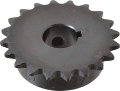 Browning - 20 Teeth, 3/8" Chain Pitch, Chain Size 35, Finished Bore Sprocket - 3/4" Bore Diam, 2.397" Pitch Diam, 2.59" Outside Diam - Caliber Tooling