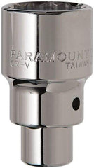 Paramount - 3/4" Drive, Standard Hand Socket - 12 Points, 2-5/8" OAL, Steel, Chrome Finish - Caliber Tooling