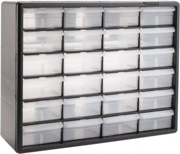 Akro-Mils - 24 Drawer, Small Parts Cabinet - 6-3/8" Deep x 20" Wide x 15-13/16" High - Caliber Tooling