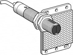 Telemecanique Sensors - Cable Connector, 5m Nominal Distance, Shock and Vibration Resistant, Polarized Retroreflective Photoelectric Sensor - 24 to 240 VAC/VDC, 25 Hz, Brass, 82mm Long x 18mm Wide x 1.8 Inch High - Caliber Tooling