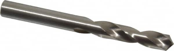 Precision Twist Drill - 0.277" 118° Spiral Flute High Speed Steel Screw Machine Drill Bit - Bright Finish, Right Hand Cut, 1-1/2" Flute Length, 2-11/16" OAL, Standard Point, Straight Shank - Caliber Tooling