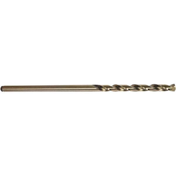 Precision Twist Drill - 0.199" Diam, 6" OAL Oxide/Gold Cobalt Aircraft Extension Drill Bit - Caliber Tooling