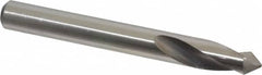 Precision Twist Drill - 3/8" Body Diam, 90°, 3-1/8" OAL, High Speed Steel Spotting Drill - Caliber Tooling