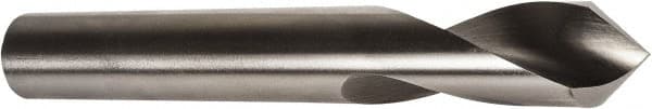 Precision Twist Drill - 1/2" Body Diam, 90°, 3-3/4" OAL, High Speed Steel Spotting Drill - Caliber Tooling