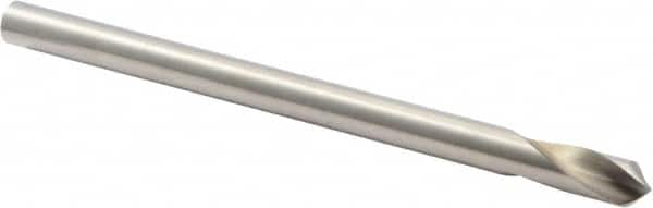 Precision Twist Drill - 1/4" Body Diam, 90°, 4" OAL, High Speed Steel Spotting Drill - Caliber Tooling